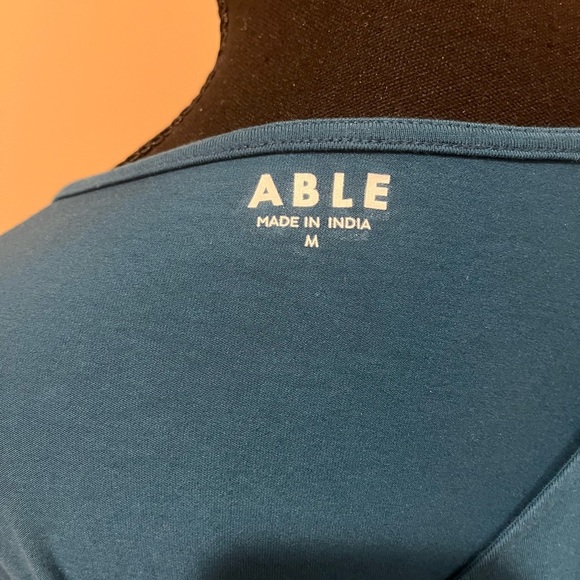 ABLE Teal Srishti Knot Front Dress, size Medium - Picture 3 of 4